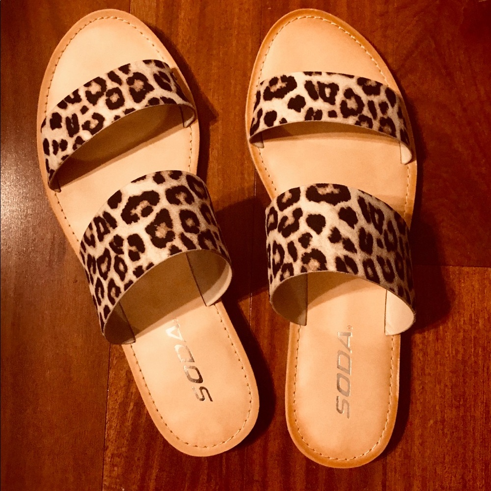 Cheetah Print Sandals